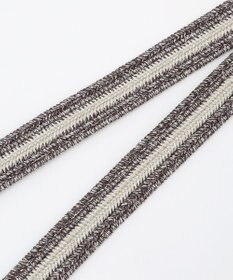 JOSEPH ABBOUD 【イタリア素材・ストレッチ・日本製】メランジメッシュストレッチバイカラー ベルト