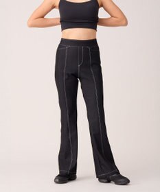 Chacott デニム調ブーツカットパンツ