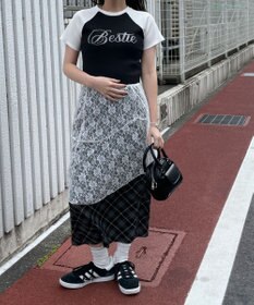 WEGO ラインストーンラグランちびT