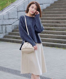 Tiaclasse キルティング巾着ショルダーバッグ