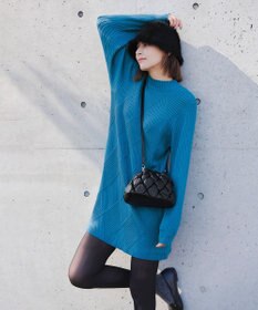 Tiaclasse キルティング巾着ショルダーバッグ