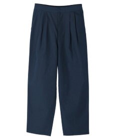 Green Parks 綿麻混タックテーパードパンツ