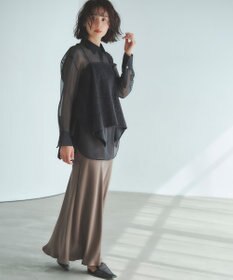 uncrave ライトダブルサテン バイアススカート