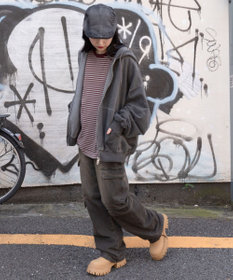 WEGO 【ユニセックス着用ITEM/MLサイズ展開】バルーンBIGダブルZIPパーカー