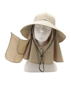 MOONBAT 【遮光100％/UVカット100％】フワクール (Fuwacool)  日差しを完全遮断バッククロスハット　遮光100　UV100