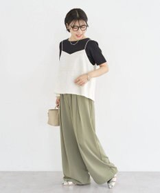 Green Parks 前後２ＷＡＹレース刺繍ビスチェ