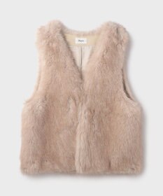 GRACE CONTINENTAL フェイクフォックスファ－ベスト