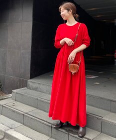 UNFILO 【新色追加】スタイルアップニット ワンピース