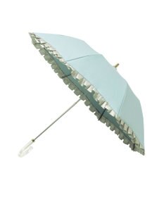 MOONBAT 【一級遮光/晴雨兼用】LANVIN en Bleu (ランバン オン ブルー)  折りたたみ日傘 シャイニーフリル 遮光 遮熱 UV