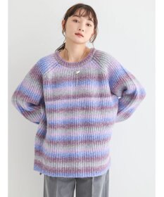 AMERICAN HOLIC グラデーションラグランニットプルオーバー