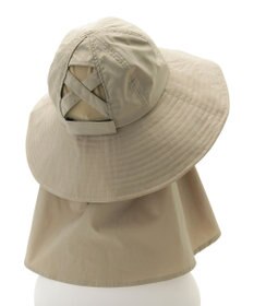 MOONBAT 【遮光100％/UVカット100％】フワクール (Fuwacool)  日差しを完全遮断バッククロスハット　遮光100　UV100