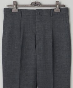 GOTAIRIKU ロングセラー【洗える/折り目加工/シワになりにくい/ウエストアジャスター】ウォッシャブル サマーウール100％パンツ_限定色(1タック)23年モデル