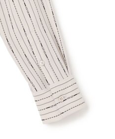 ICB 【新色追加・WEB限定】BackSatinAmunzen キーネックブラウス