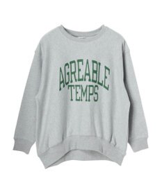 AMERICAN HOLIC ネップ裏毛ロゴスウェット