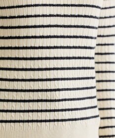 Green Parks プチケーブルクルーネックニットプルオーバー