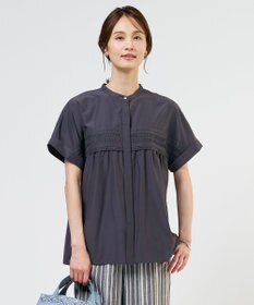 J.PRESS LADIES S ソフトシアークロス フレンチスリーブ ブラウス