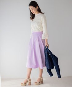 組曲 L 【23SS】ラッセルフラワーレースブラウス