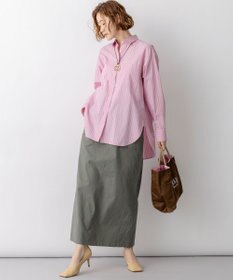 23区 L 【先行予約】スラブツイルストレッチ Iライン スカート