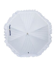 MOONBAT 【遮光/晴雨兼用日傘】POLO RALPH LAUREN(ポロ ラルフローレン) ストライプフリル 長傘 遮熱 UV