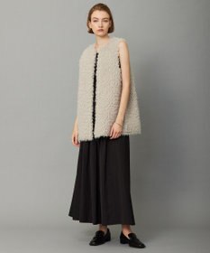 ICB 【リバーシブル着用可能】フェイクムートン ジレ