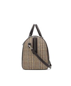style code 【Ungrid/アングリッド】ケースチャーム付 チェックコンビキャリーオントラベルボストンバッグ