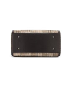 style code 【Ungrid/アングリッド】ケースチャーム付 チェックコンビキャリーオントラベルボストンバッグ
