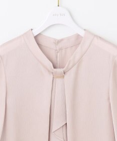 ANY SIS 【洗える】メタルパーツボウタイ ブラウス