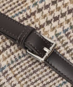style code 【Ungrid/アングリッド】ケースチャーム付 チェックコンビキャリーオントラベルボストンバッグ