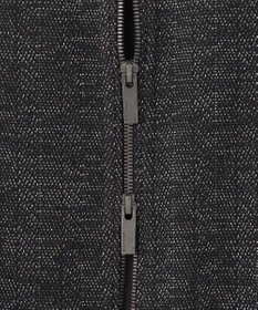 JOSEPH HOMME 【LEON 掲載】ブライトヘザージャージー レザーブロッキングブルゾン