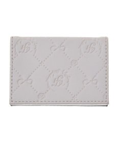 Maison de FLEUR パールビジューモノグラムカードケース