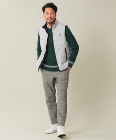 23区GOLF 裏地付きニットで温か【MEN】【蓄熱】ウールブレンド裏付 ニット