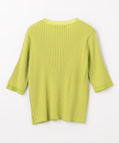 ANY L ポイントシアーリブニット