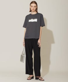 ICB L 【洗える】ワッシャーツイル ワイドストレートパンツ