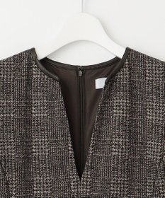 J.PRESS LADIES L 【洗える】チェック ジャカード ジャンパースカート