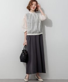 23区 【先行予約】ダブルフェイスジャージー Iラインワンピース