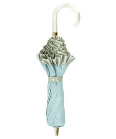 MOONBAT 【一級遮光/晴雨兼用】LANVIN en Bleu (ランバン オン ブルー)  折りたたみ日傘 シャイニーフリル 遮光 遮熱 UV