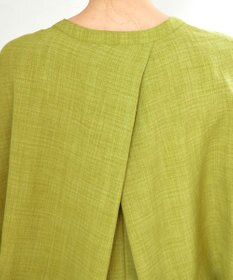 Tiaclasse 【洗える】麻調ドルマンタックシャツ