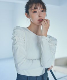 Feroux 【ONWARD CROSSET MAG掲載】ギャザースリーブ プルオーバー