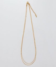 Phoebe 【金属アレルギー対応】ダブルチェーンネックレス　ゴールド/サージカルステンレス