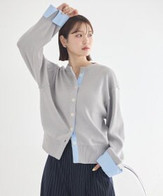 earth music&ecology フェイクレイヤードカーディガン