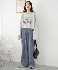 WEGO ヴィンテージライクショートスウェット