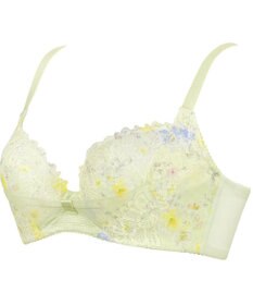 WACOAL 【リボンブラ 脇すっきり】 ブラジャー 脇高設計 着やせシルエット 谷間をメイクしてキープ Gカップまで対応 大きいサイズ レディース BRB433 /ワコール