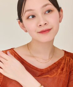 Phoebe 【金属アレルギー対応】ダブルチェーンネックレス　ゴールド/サージカルステンレス