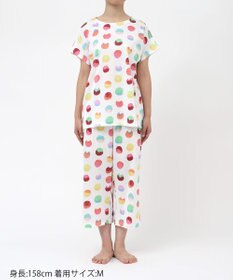 tsumori chisato SLEEP ツモリチサト パジャマ 3分袖 半袖 8分丈 綿100%(本体) 天竺素材 レディース UDT156 /ワコール
