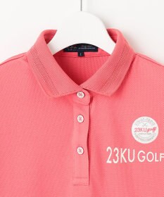 23区GOLF 【WOMEN】【吸水速乾/UVケア】ハニカムカノコ半袖ポロシャツ シンプルながらも機能的