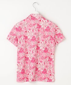 23区GOLF 【WOMEN】【UVケア/吸水速乾】スプリングフラワー柄 半袖ポロシャツ