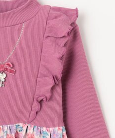 ANY KIDS 花柄ドッキングワンピース