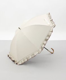 AURORA 【 JILL STUART（ジル スチュアート）】・WEB限定・　リバティパイピングフリル晴雨兼用パラソル(長傘)