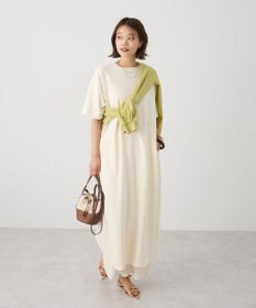 CRAFT STANDARD BOUTIQUE ビッグシルエット5分袖ワンピース