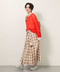 Green Parks 袖チュールリブプルオーバー